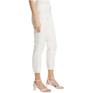 Frame Trapunto Ankle Zip Pants Sz 27 Off White Moto Jogger